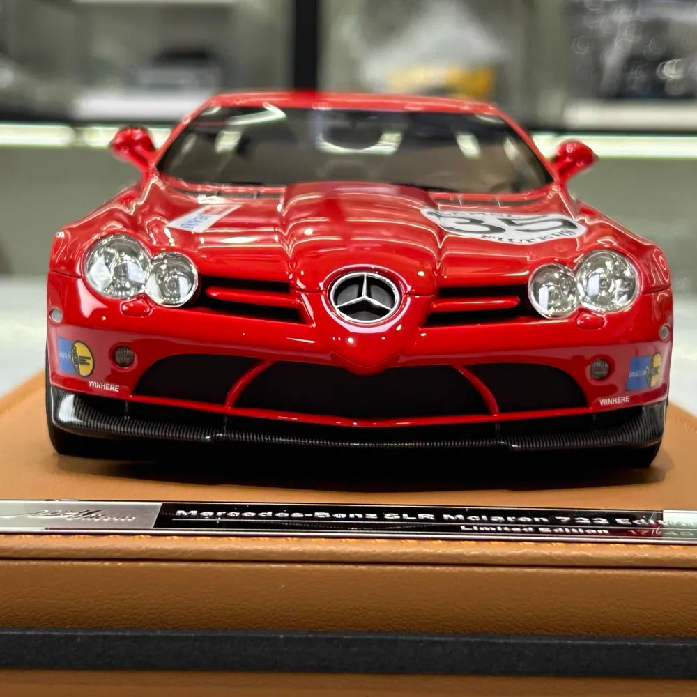 [IVY] 1:18 Mercedes-Benz 2006 SLR McLaren 722 Edition Red Model Car Resin