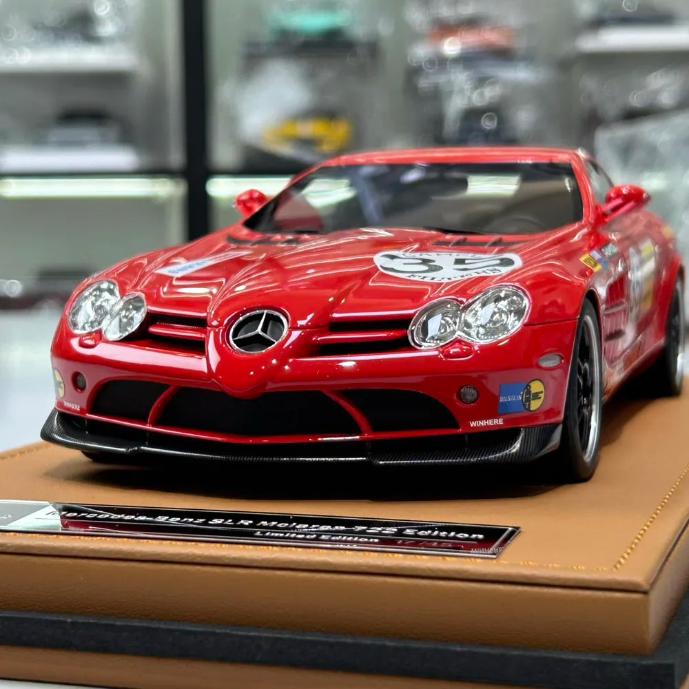 [IVY] 1:18 Mercedes-Benz 2006 SLR McLaren 722 Edition Red Model Car Resin