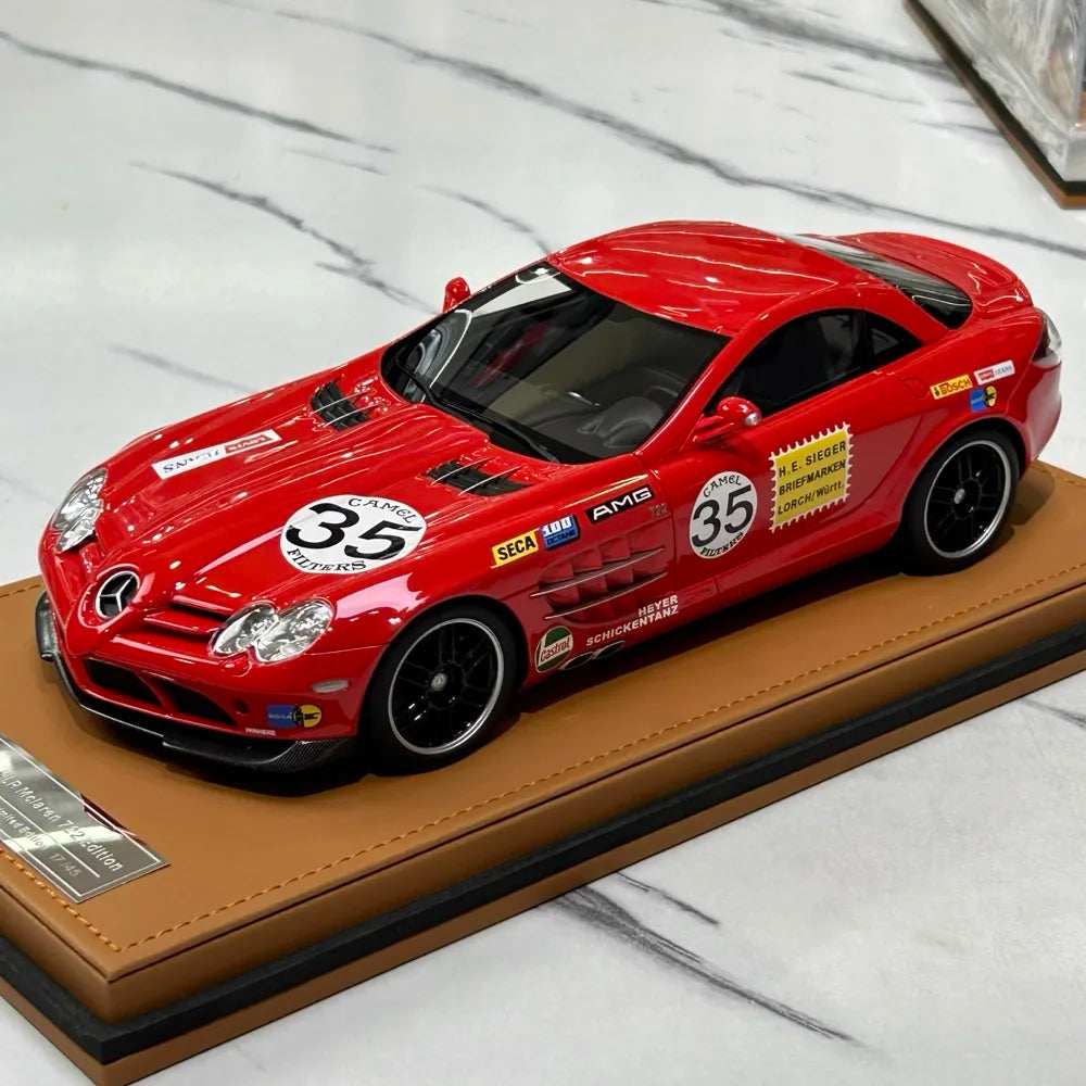 [IVY] 1:18 Mercedes-Benz 2006 SLR McLaren 722 Edition Red Model Car Resin