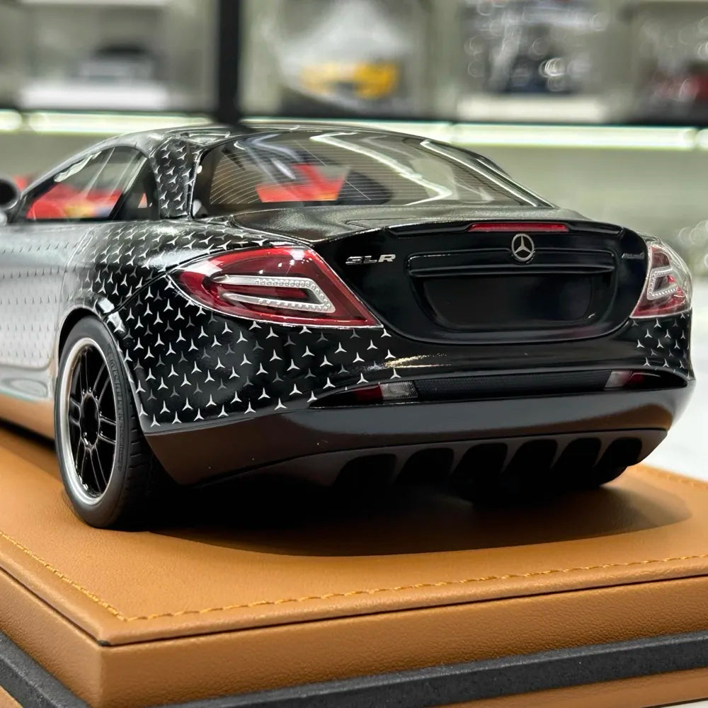 [IVY] 1:18 Mercedes-Benz 2006 SLR McLaren 722 Edition Silver & Star Model Car Resin