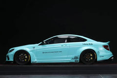 [IVY] 1:18 Mercedes-Benz 2013 C63 AMG W204 LBWK 507 Edition Tiffany blå resin