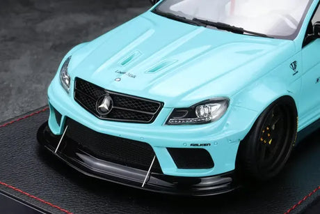 [IVY] 1:18 Mercedes-Benz 2013 C63 AMG W204 LBWK 507 Edition Tiffany Blue Resin