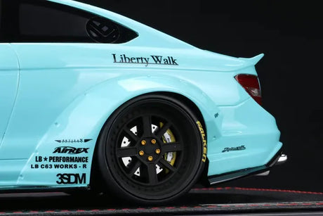 [IVY] 1:18 Mercedes-Benz 2013 C63 AMG W204 LBWK 507 Edition Tiffany Blue Resin