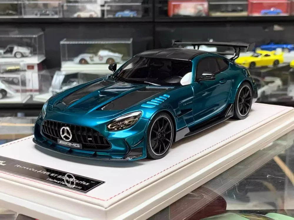 [IVY] 1:18 Mercedes-Benz 2021 AMG GT Black Series Blue Model Car Resin