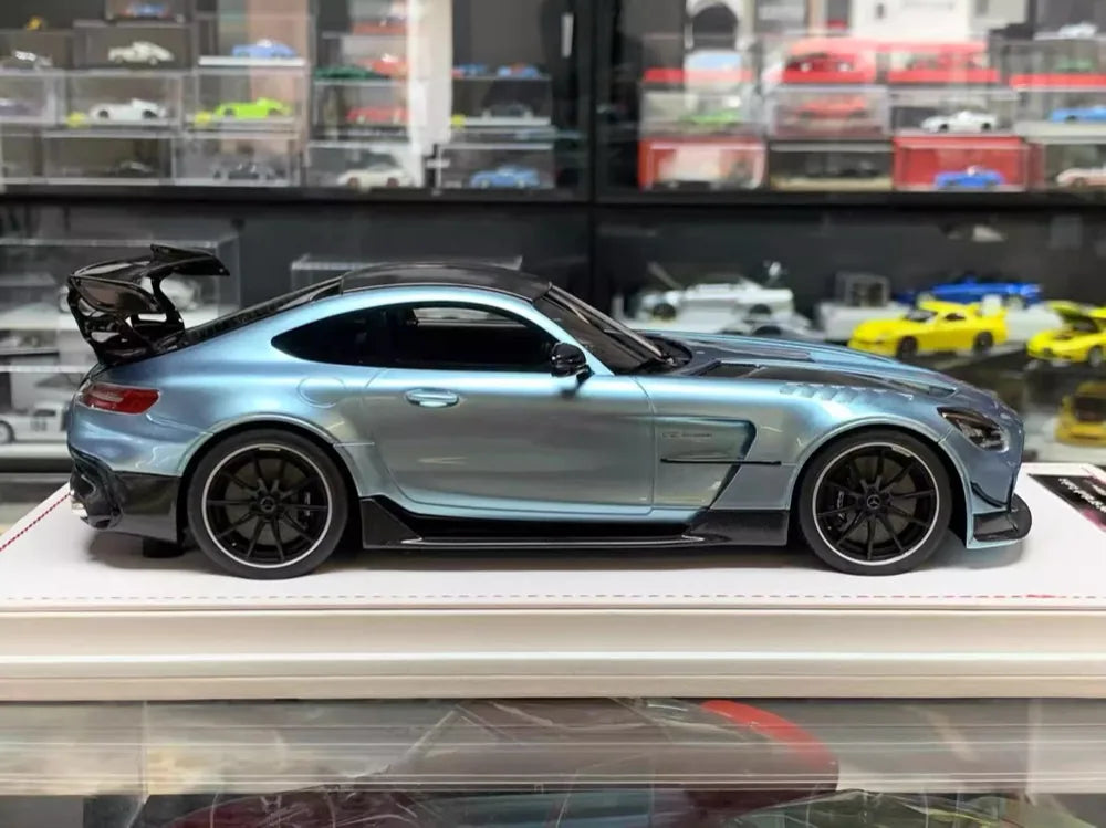 [IVY] 1:18 Mercedes-Benz 2021 AMG GT Black Series Ice Blue Model Car Resin