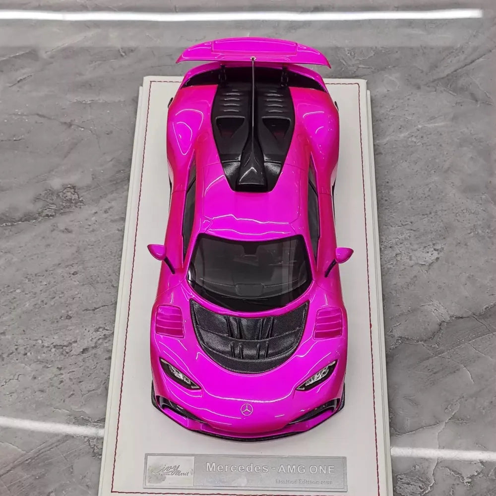 [IVY] 1:18 Mercedes-Benz 2022 AMG ONE Pink Model Car Resin