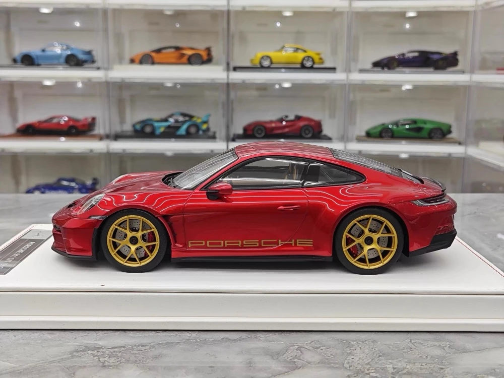 [IVY] 1:18 Porsche 2023 911 992 S/T Red Model Car Resin