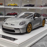 [IVY] 1:18 Porsche 2023 911 992 S/T silver modellbil harts