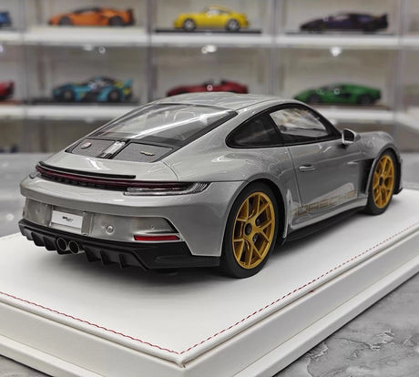 [IVY] 1:18 Porsche 2023 911 992 S/T Silver Model Car Resin