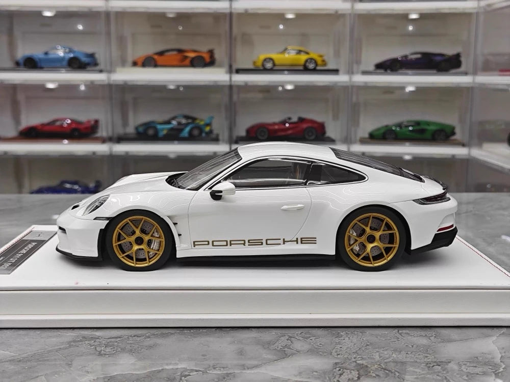 [IVY] 1:18 Porsche 2023 911 992 S/T White Model Car Resin