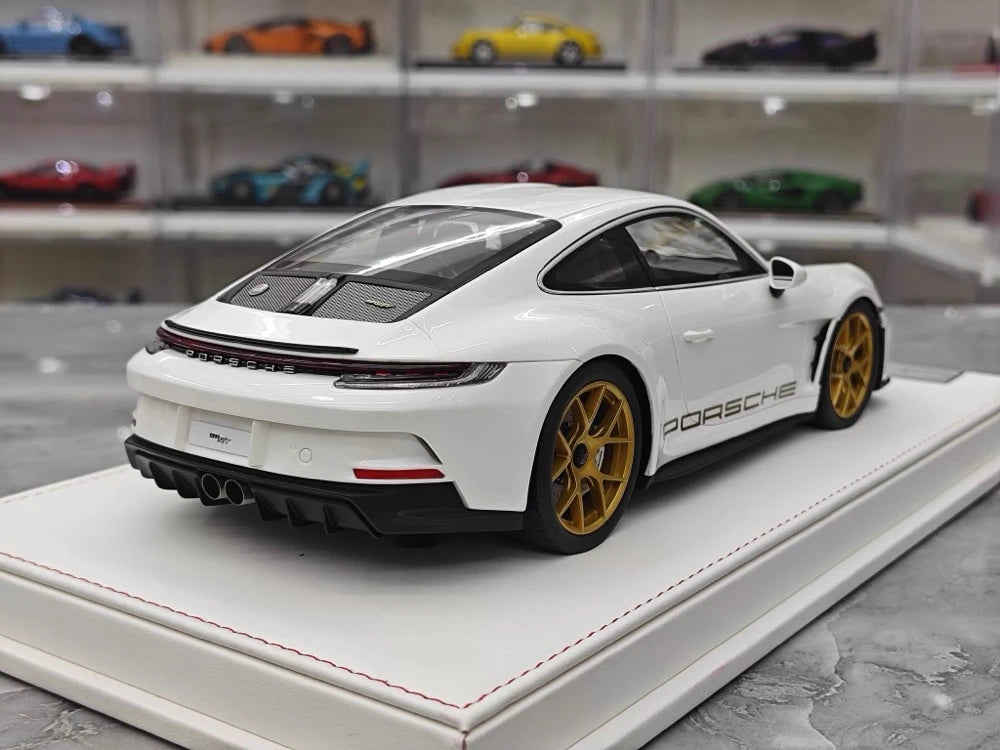 [IVY] 1:18 Porsche 2023 911 992 S/T White Model Car Resin