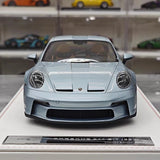 [IVY] 1:18 Porsche 2023 911 992 S/T Ice Blue Model Car Resin