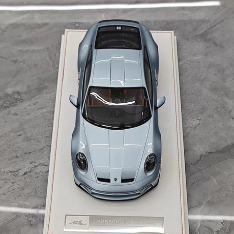 [IVY] 1:18 Porsche 2023 911 992 S/T Ice Blue Model Car Resin