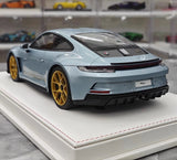 [IVY] 1:18 Porsche 2023 911 992 S/T Ice Blue Model Car Resin