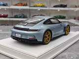 [IVY] 1:18 Porsche 2023 911 992 S/T Ice Blue Model Car Resin