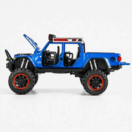 Jeep 2018 Wrangler terräng blå 1:32 – pressgjuten visningsmodell