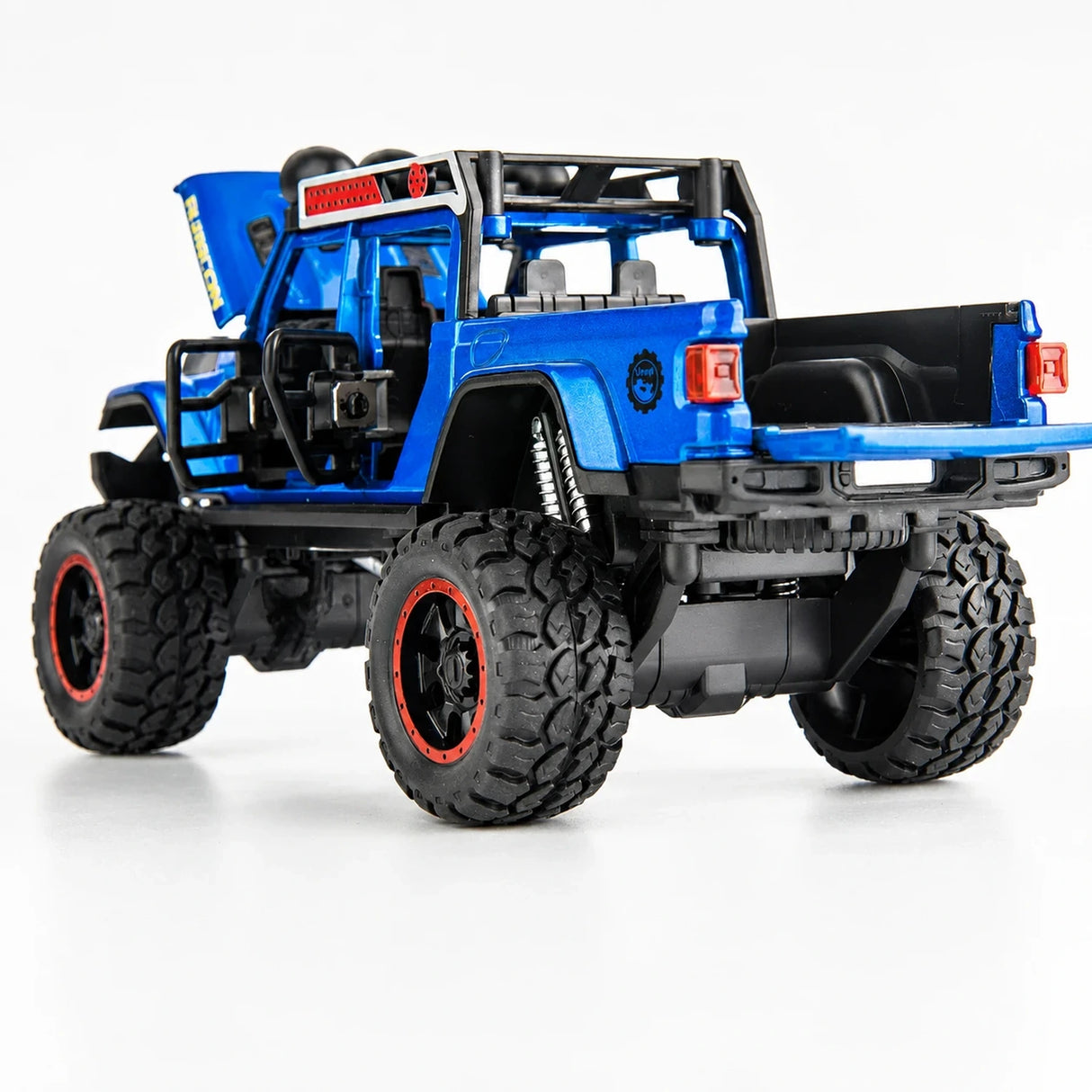 Jeep 2018 Wrangler terräng blå 1:32 – pressgjuten visningsmodell