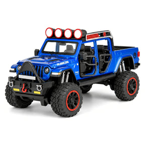 Jeep 2018 Wrangler terräng blå 1:32 – pressgjuten visningsmodell