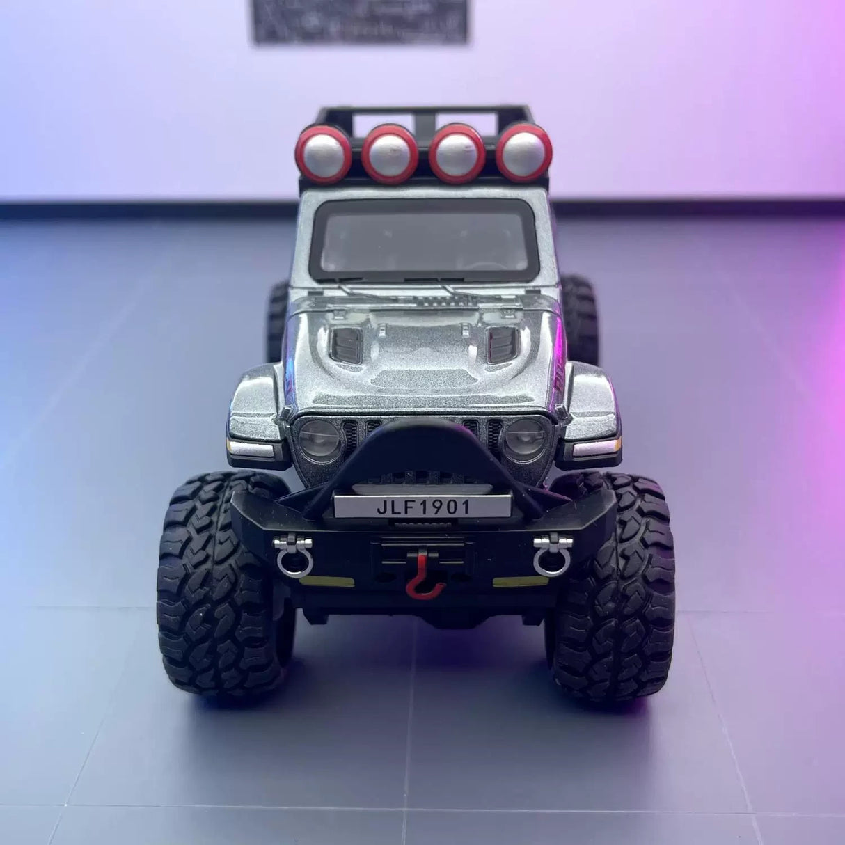 Jeep 2018 Wrangler terräng grå 1:32 – pressgjuten visningsmodell