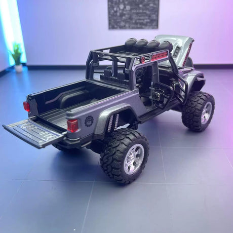 Jeep 2018 Wrangler terräng grå 1:32 – pressgjuten visningsmodell