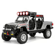 Jeep 2018 Wrangler terräng grå 1:32 – pressgjuten visningsmodell