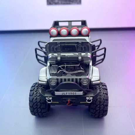 Jeep 2018 Wrangler terräng grå 1:32 – pressgjuten visningsmodell