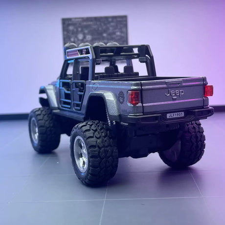 Jeep 2018 Wrangler terräng grå 1:32 – pressgjuten visningsmodell