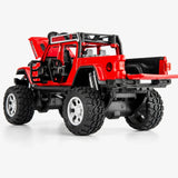 Jeep 2018 Wrangler terräng röd 1:32 – pressgjuten visningsmodell