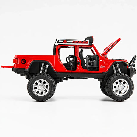 Jeep 2018 Wrangler terräng röd 1:32 – pressgjuten visningsmodell