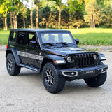 Jeep 2018 Wrangler Rubicon zwart 1:24 – diecast displaymodel