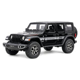 Jeep 2018 Wrangler Rubicon zwart 1:24 – diecast displaymodel