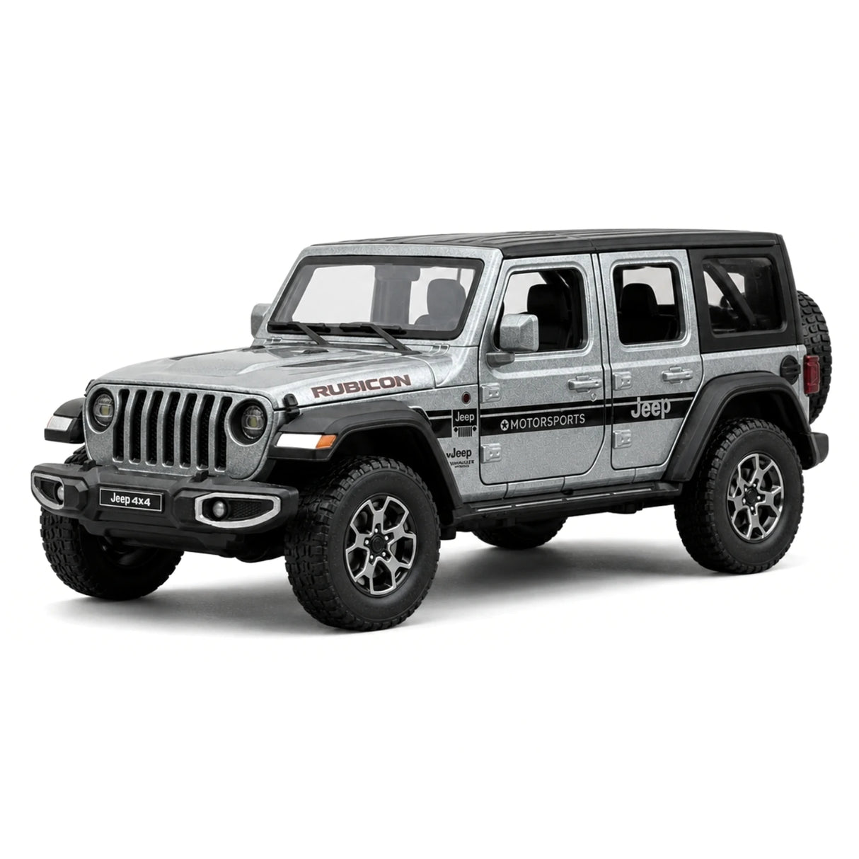 Jeep 2018 Wrangler Rubicon grijs 1:24 – diecast displaymodel