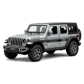 Jeep 2018 Wrangler Rubicon grijs 1:24 – diecast displaymodel