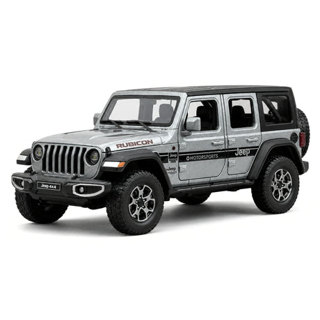 Jeep 2018 Wrangler Rubicon grijs 1:24 – diecast displaymodel