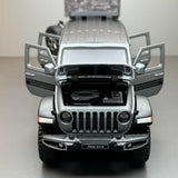 Jeep 2018 Wrangler Rubicon grijs 1:24 – diecast displaymodel