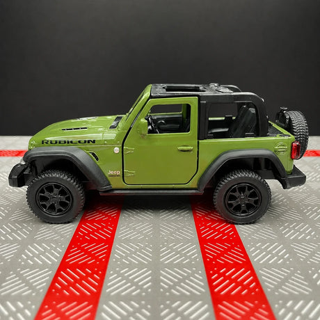 Jeep 2018 Wrangler Rubicon 1:36 الأخضر – نموذج عرض مصبوب، مصبوب،