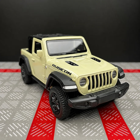 Jeep 2018 Wrangler Rubicon أوف وايت 1:36 – نموذج عرض مصبوب بالقالب