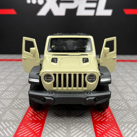 Jeep 2018 Wrangler Rubicon أوف وايت 1:36 – نموذج عرض مصبوب بالقالب