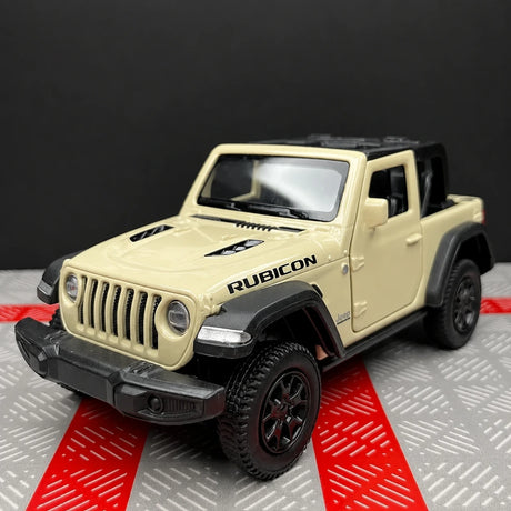 Jeep 2018 Wrangler Rubicon أوف وايت 1:36 – نموذج عرض مصبوب بالقالب