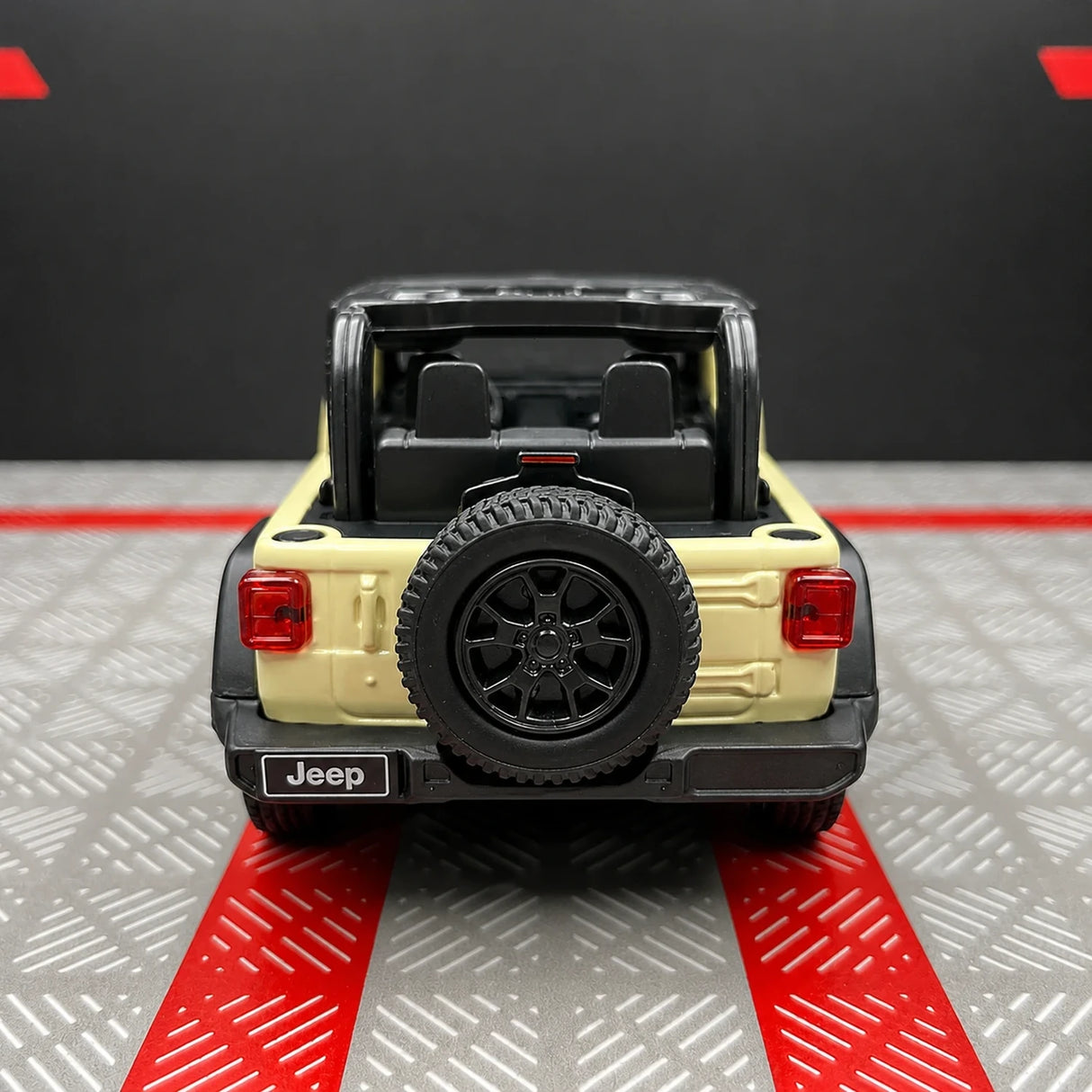 Jeep 2018 Wrangler Rubicon أوف وايت 1:36 – نموذج عرض مصبوب بالقالب