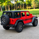 Jeep 2018 Wrangler Rubicon Rode 1:24 – Gegoten Beeldmodel Gietijzer