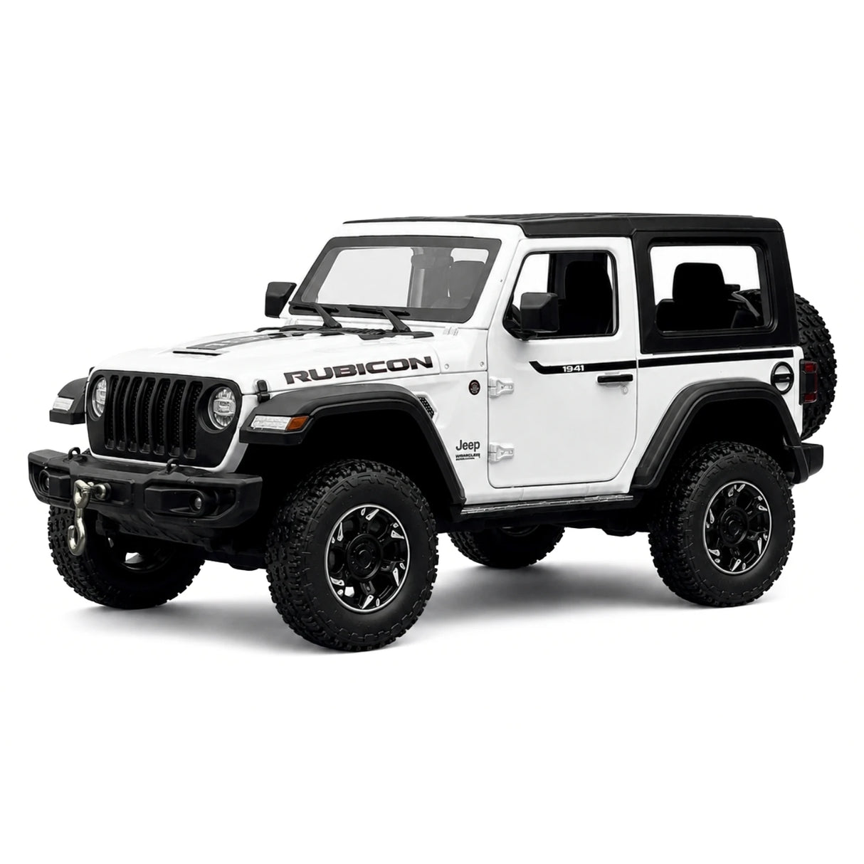 Jeep 2018 Wrangler Rubicon wit 1:24 – diecast displaymodel