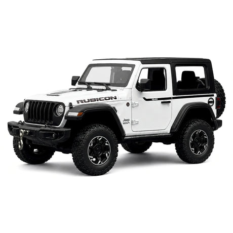 Jeep 2018 Wrangler Rubicon wit 1:24 – diecast displaymodel