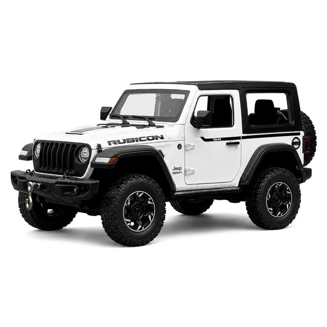 Jeep 2018 Wrangler Rubicon wit 1:24 – diecast displaymodel