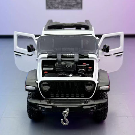 Jeep 2018 Wrangler Rubicon wit 1:24 – diecast displaymodel