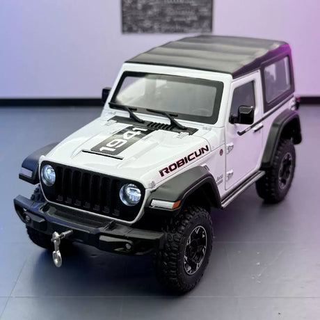 Jeep 2018 Wrangler Rubicon wit 1:24 – diecast displaymodel