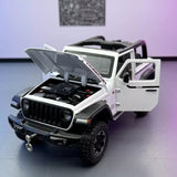 Jeep 2018 Wrangler Rubicon wit 1:24 – diecast displaymodel
