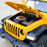 Jeep 2018 Wrangler Rubicon geel 1:24 – diecast displaymodel