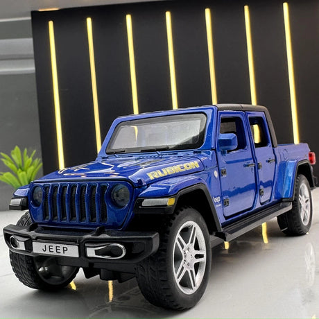 Jeep 2020 Gladiator Rubicon blå 1:32 – pressgjuten visningsmodell
