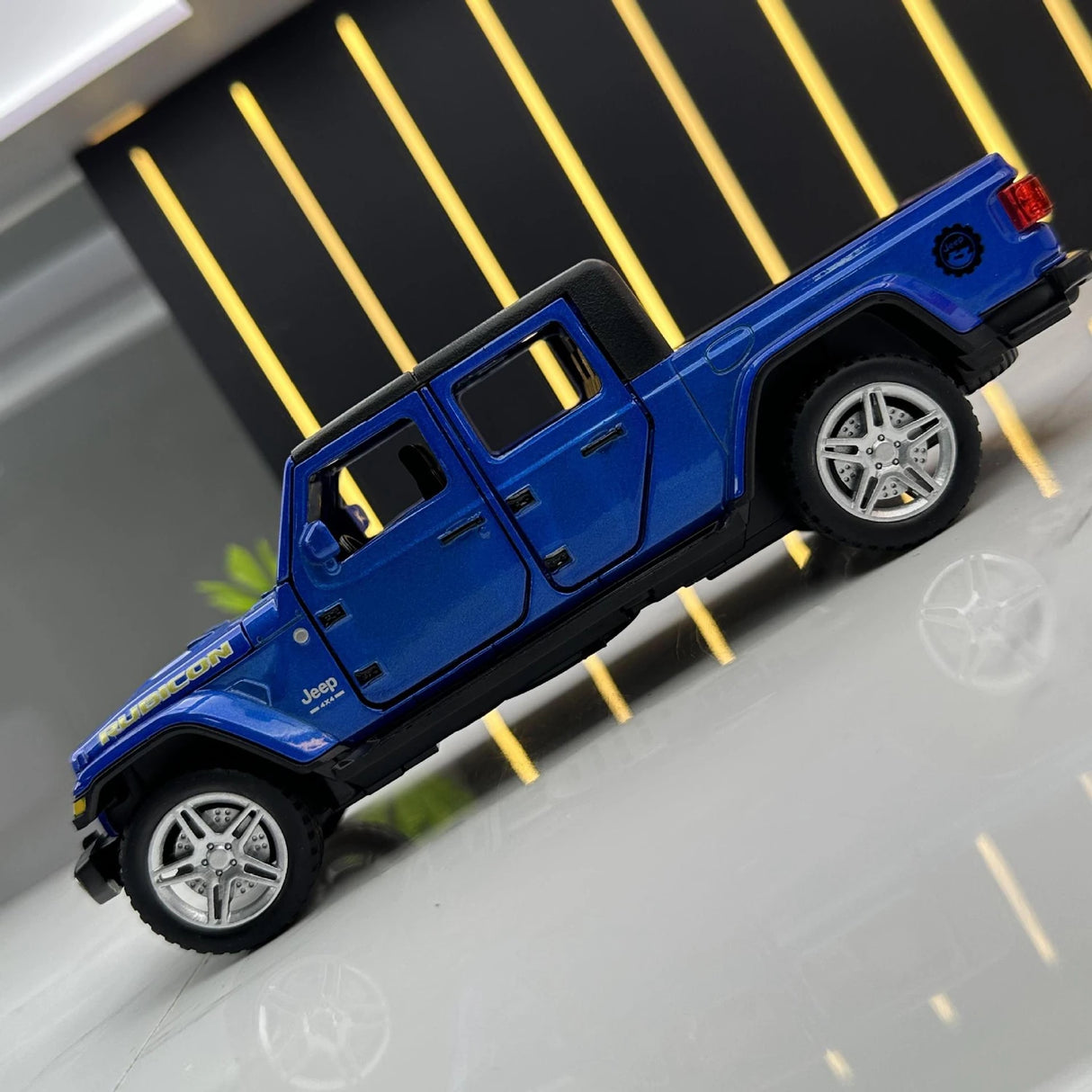 Jeep 2020 Gladiator Rubicon blå 1:32 – pressgjuten visningsmodell